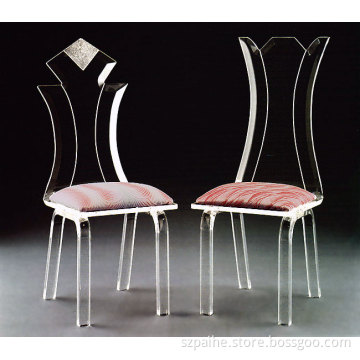 Plexiglass Transparent LED Dining Chair (CY910 &911)